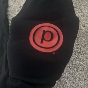 Beyond Yoga Black Leggings with Pure Barre Logo